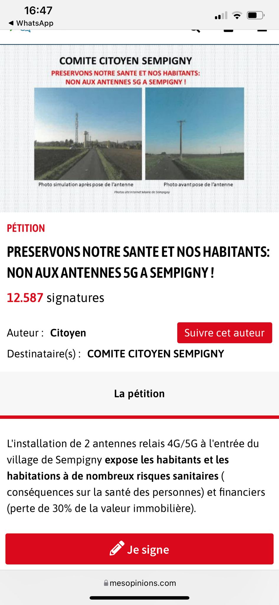 UNE ANTENNE TANT CONTESTÉE !