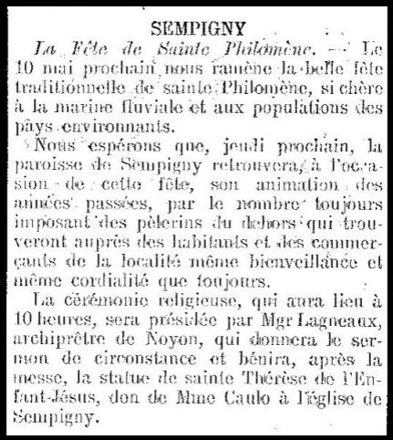 SEMPIGNY: RETOUR VERS LE PASSÉ !