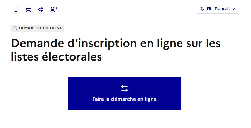 INSCRIVEZ-VOUS SUR LA LISTE ÉLECTORALE!