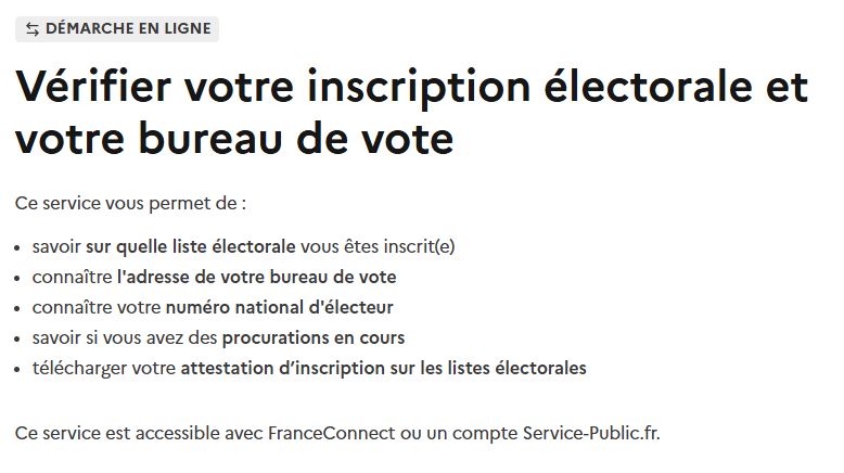 INSCRIVEZ-VOUS SUR LA LISTE ÉLECTORALE!