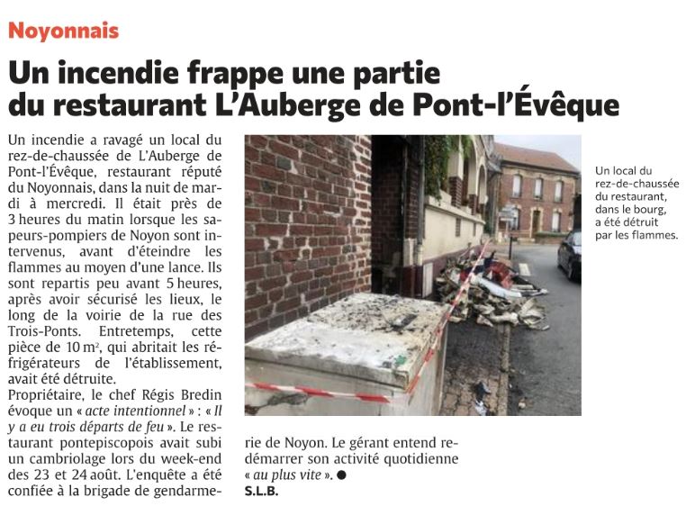 INCENDIE, VOLS, ... ÇA CONTINUE !