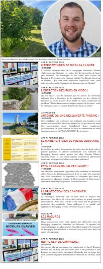 NOUVELLE NEWSLETTER EN LIGNE