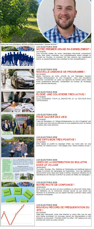 LA NEWSLETTER DU 3 OCTOBRE 2025 !