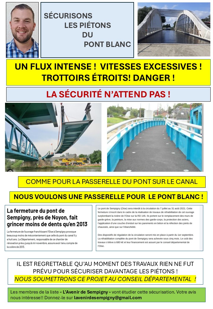 SÉCURITÉ: UNE PROPOSITION IMPORTANTE  !