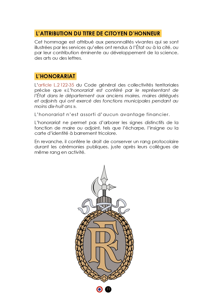 POUR LES FUTURS ÉLUS !