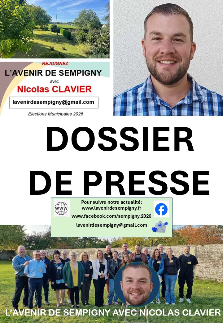  NOTRE DOSSIER DE PRESSE