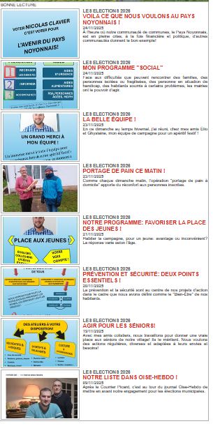 LISEZ NOTRE NEWSLETTER !