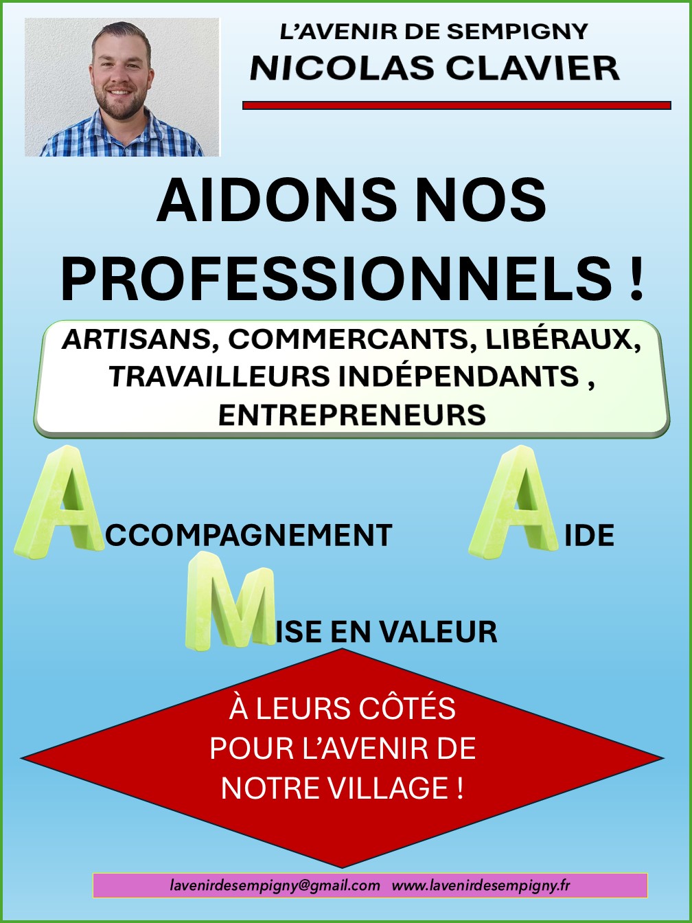 AIDONS NOS PROFESSIONNELS !