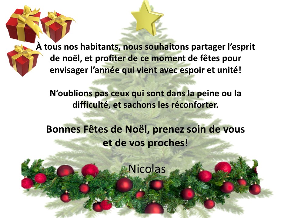 JOYEUX NOËL À TOUS!