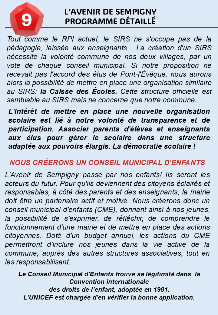 NOTRE PROGRAMME DÉTAILLÉ EN FICHES: LE SCOLAIRE !