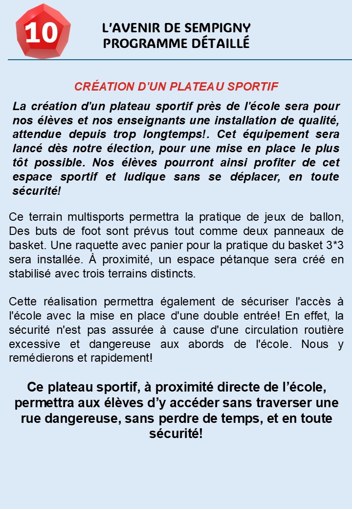 NOTRE PROGRAMME DÉTAILLÉ EN FICHES: LE SCOLAIRE !