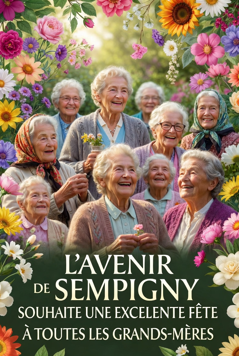 BONNE FÊTE À TOUTES LES GRANDS-MÈRES !