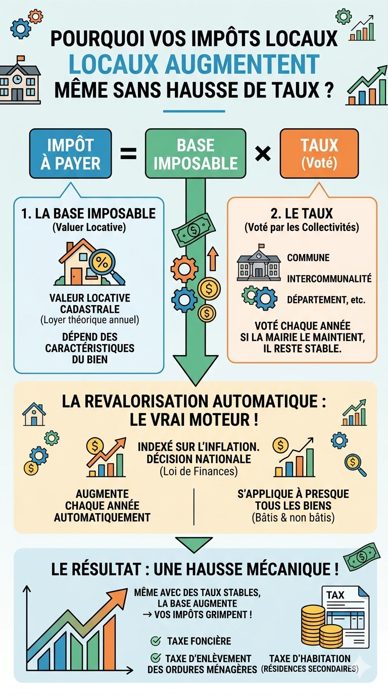 Pour bien comprendre la hausse des impôts locaux !