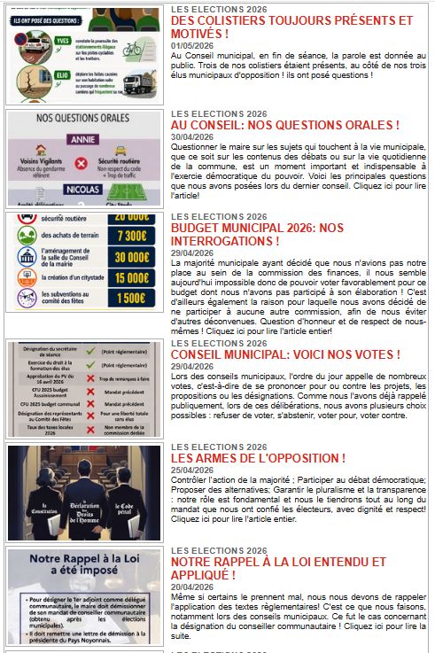 LA NEWSLETTER DU 2 MAI 2026