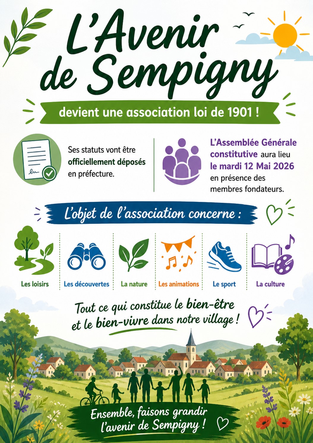 L'AVENIR DE SEMPIGNY EN ASSEMBLÉE CONSTITUTIVE !