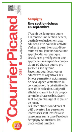 Article du jeudi 23 Juillet 2026