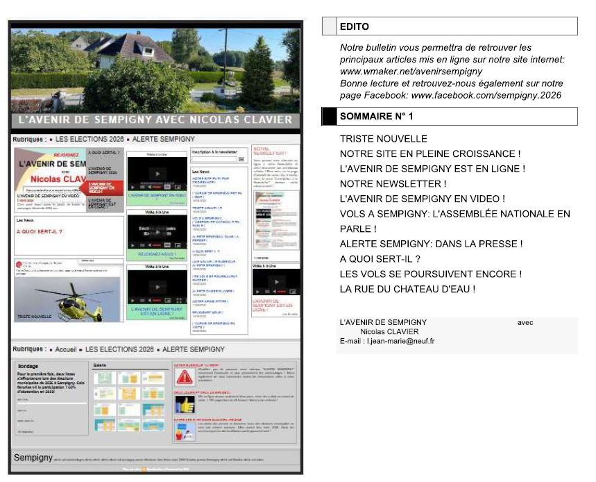 NOTRE BULLETIN EST EN LIGNE !