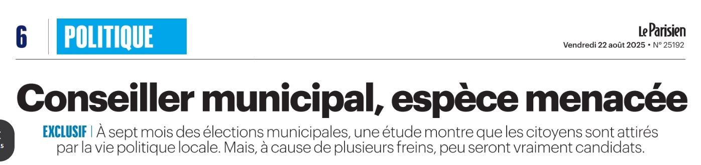 DEVENIR CONSEILLER MUNICIPAL !