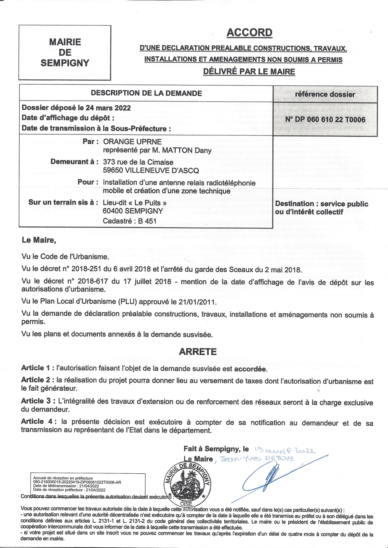 UNE ANTENNE TANT CONTESTÉE !