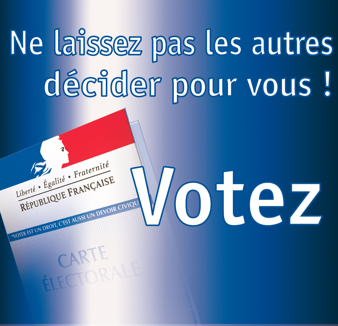 INSCRIVEZ-VOUS SUR LA LISTE ÉLECTORALE!