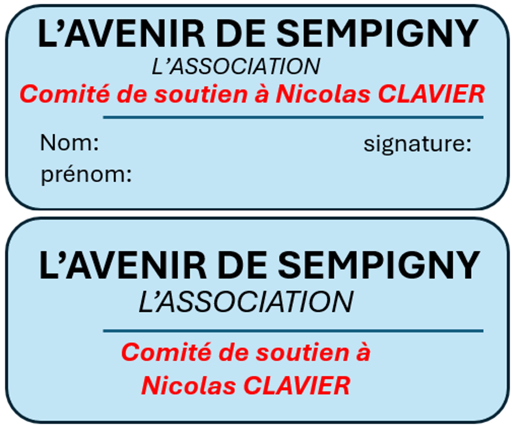 UN COMITÉ DE SOUTIEN EST CRÉÉ !