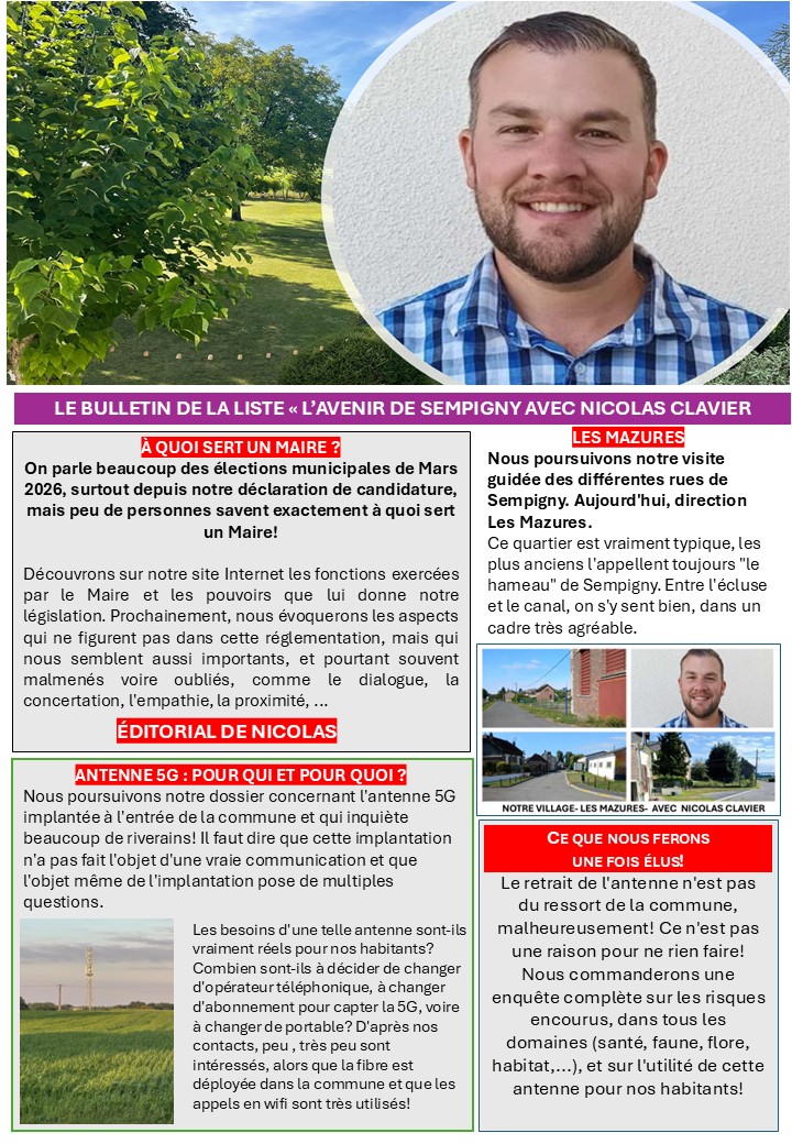 LE BULLETIN DE SEPTEMBRE EN LIGNE !