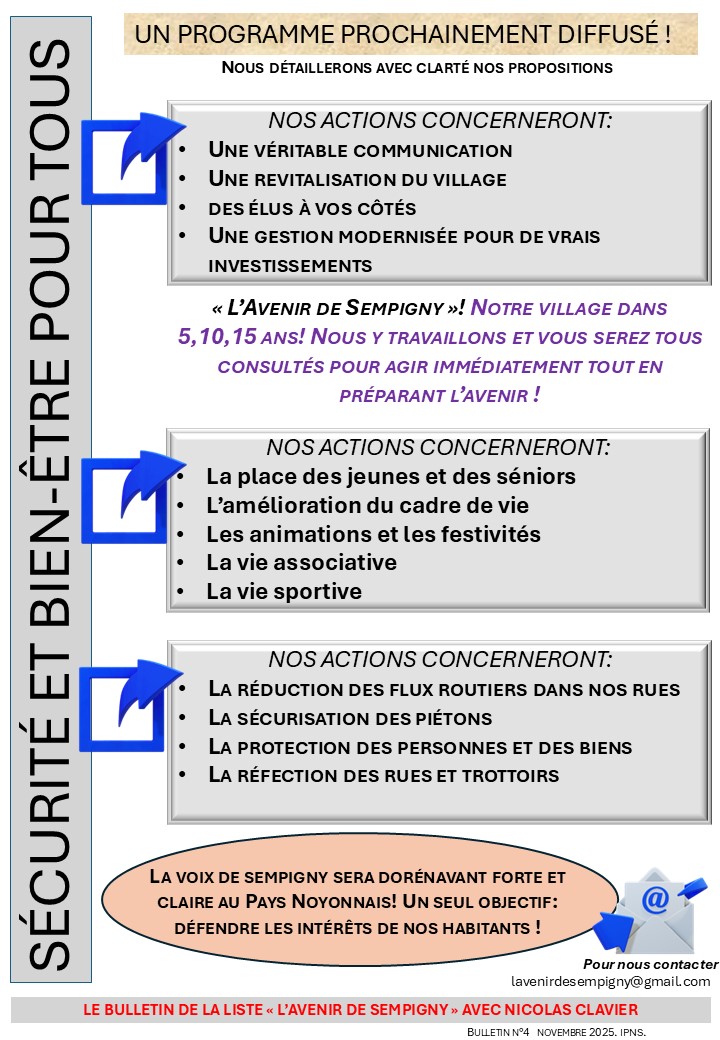 LE BULLETIN DE NOVEMBRE EST EN LIGNE !