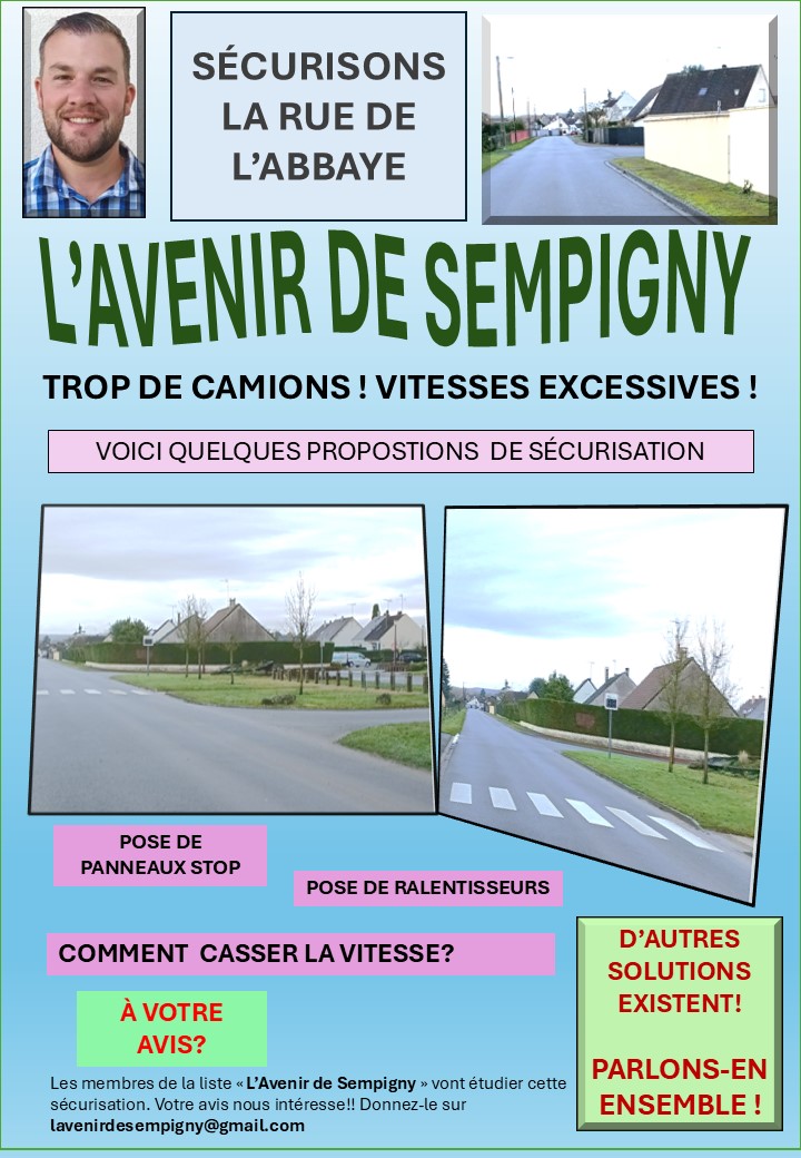 SÉCURISONS NOS ROUTES !