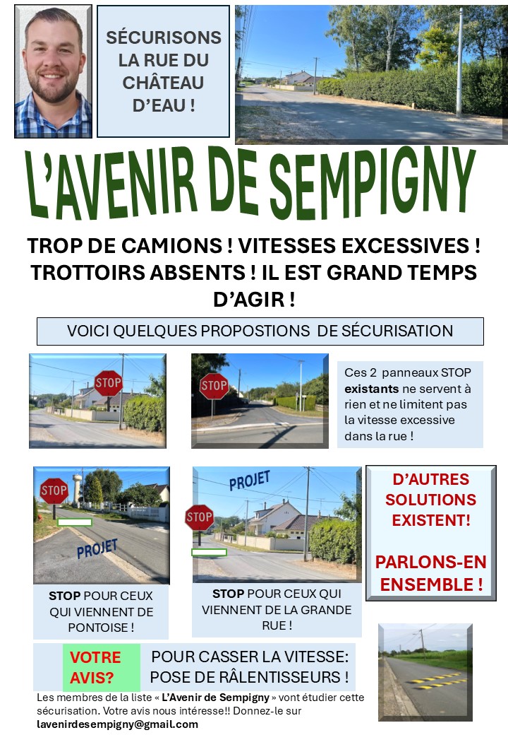 SÉCURISONS NOS ROUTES !