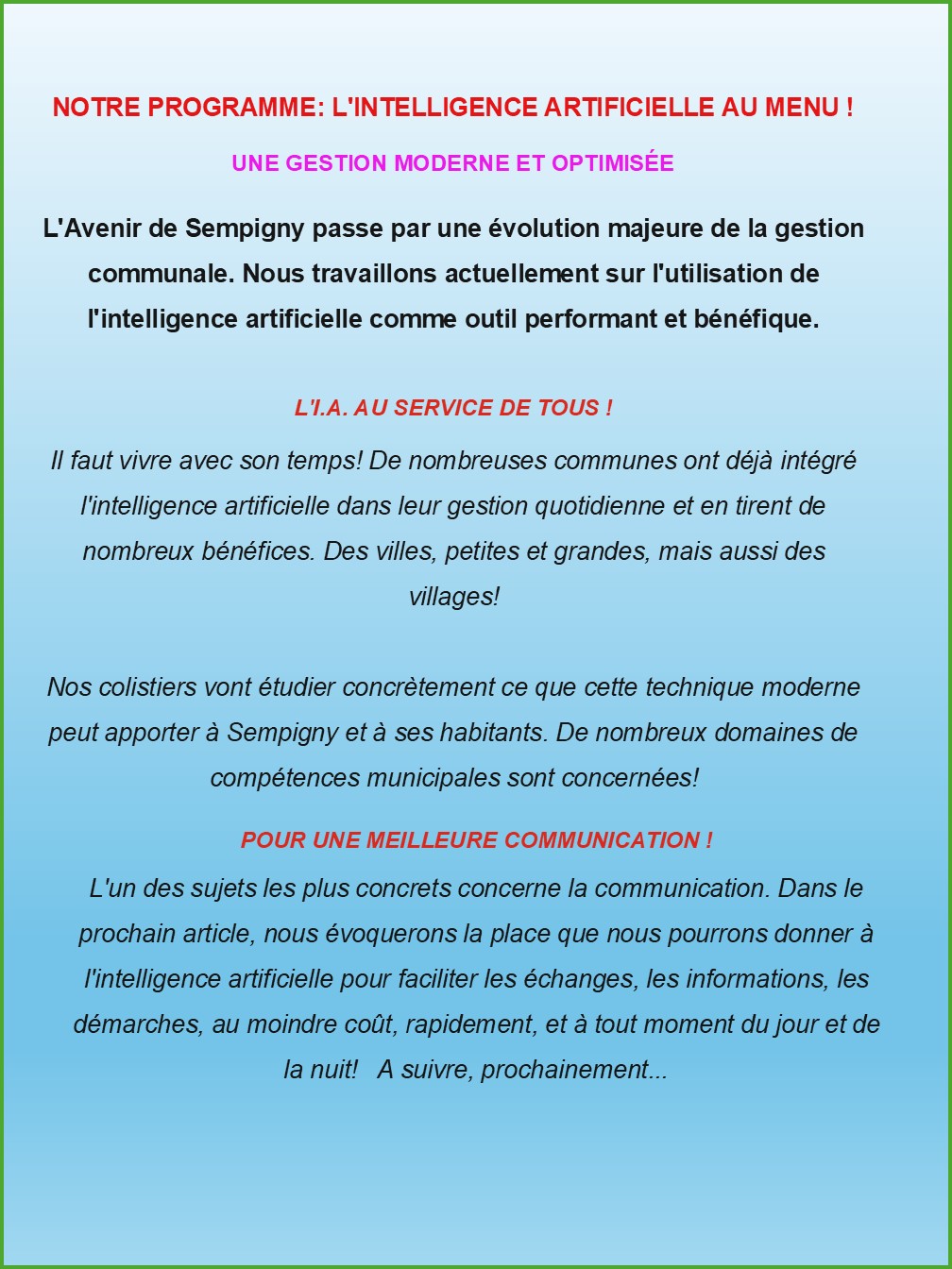 UNE DRÔLE DE COMMUNICATION !