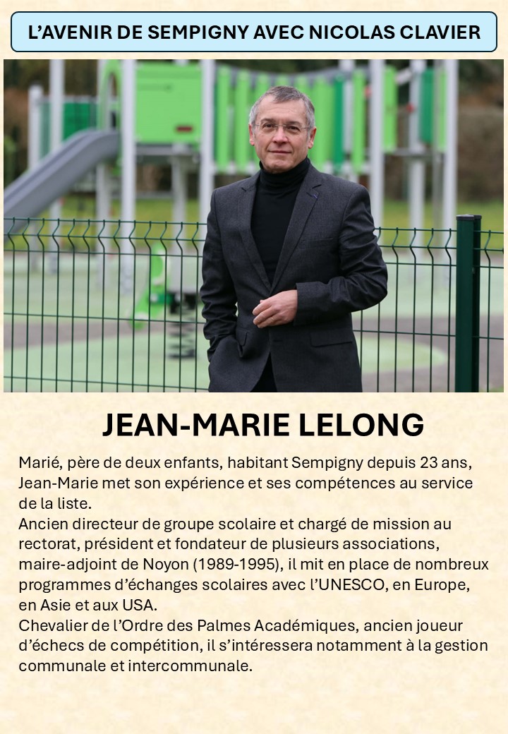 PRÉSENTATION DE JEAN-MARIE,  NOTRE COLISTIER !