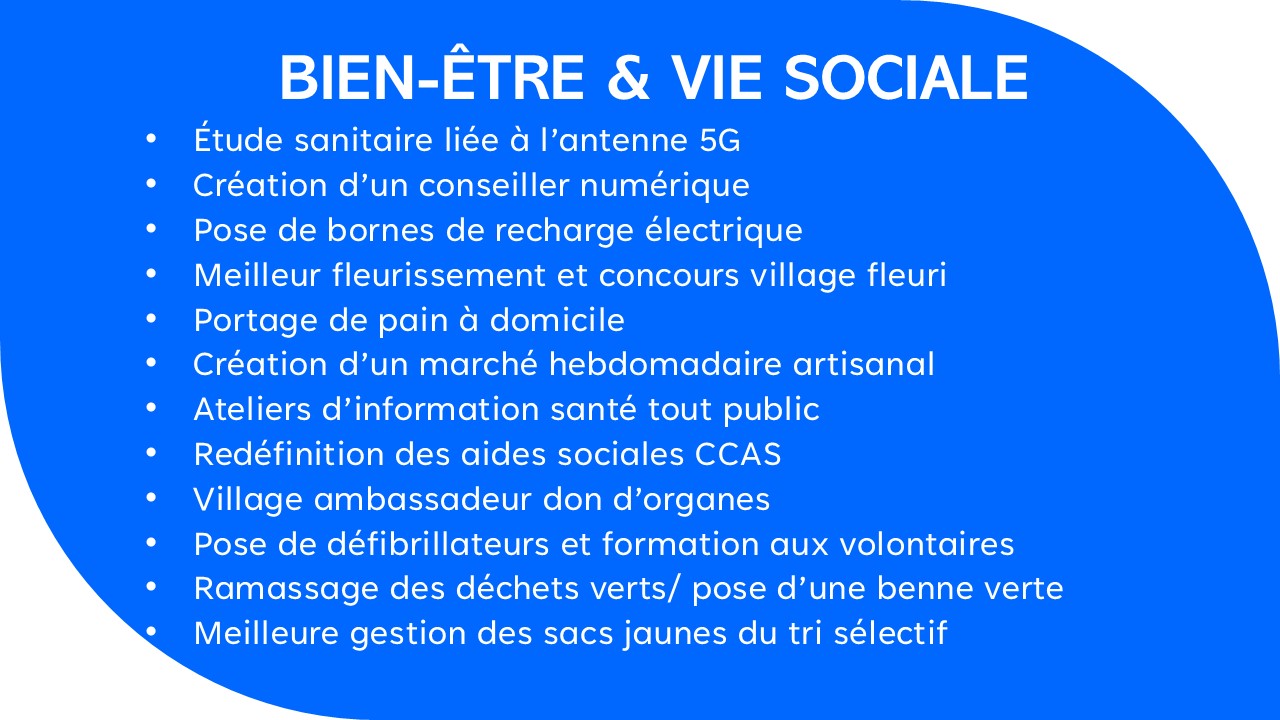 DIFFUSION DE NOTRE PROGRAMME : LE BIEN-ÊTRE ET LE SOCIAL (PARTIE 3)