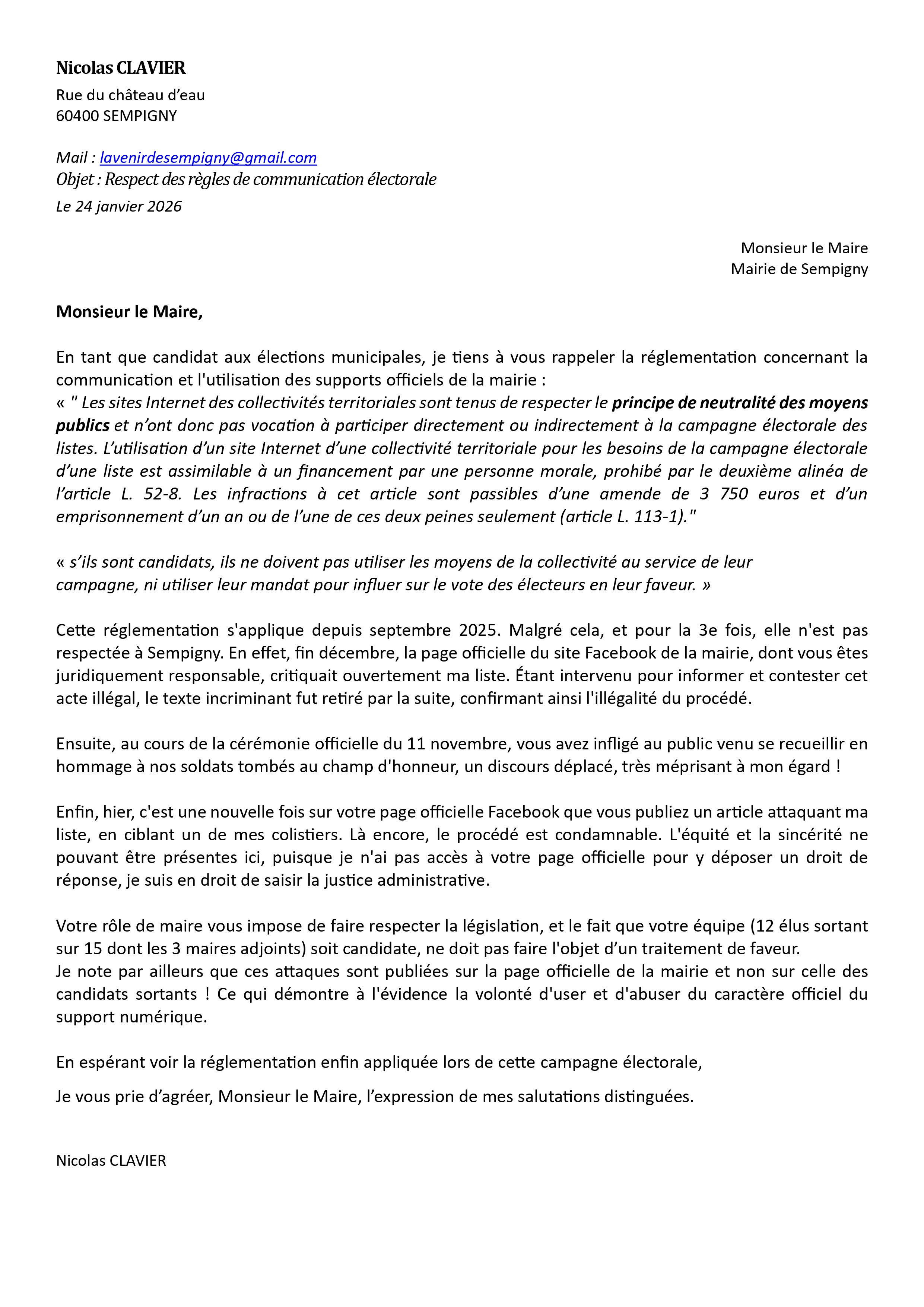 DÉRAPAGE DE LA MAIRIE : ÇA SUFFIT MAINTENANT !