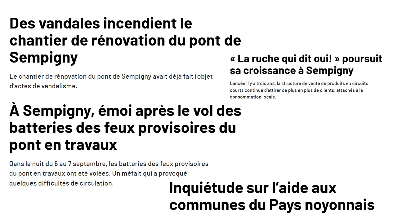 NOTRE VILLAGE DANS LA PRESSE !