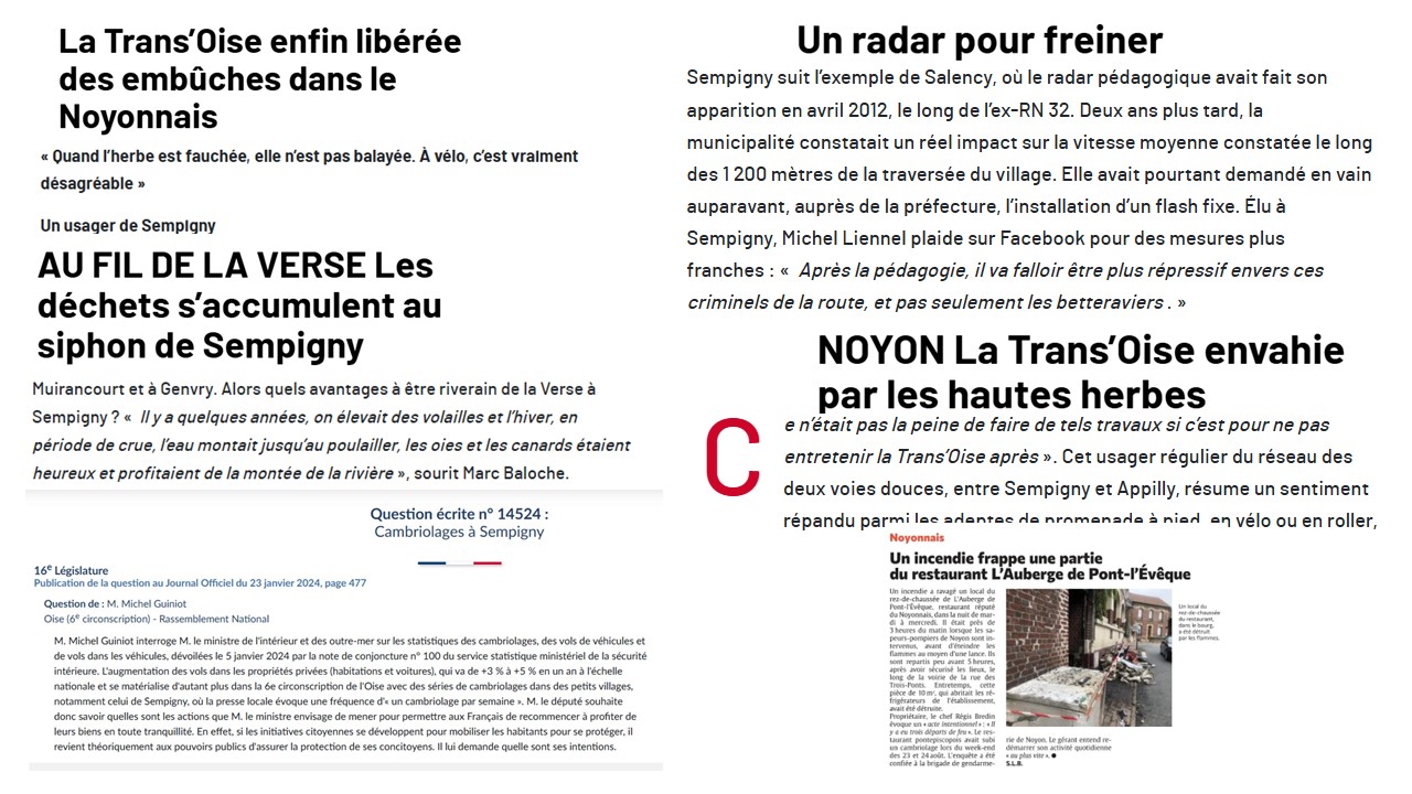 NOTRE VILLAGE DANS LA PRESSE !