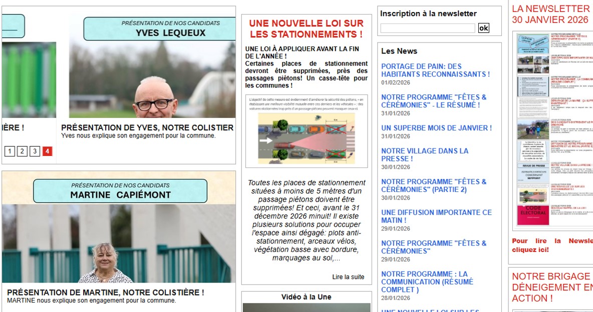 Textes, photos, vidéos, sondages, newsletter: une information complète !