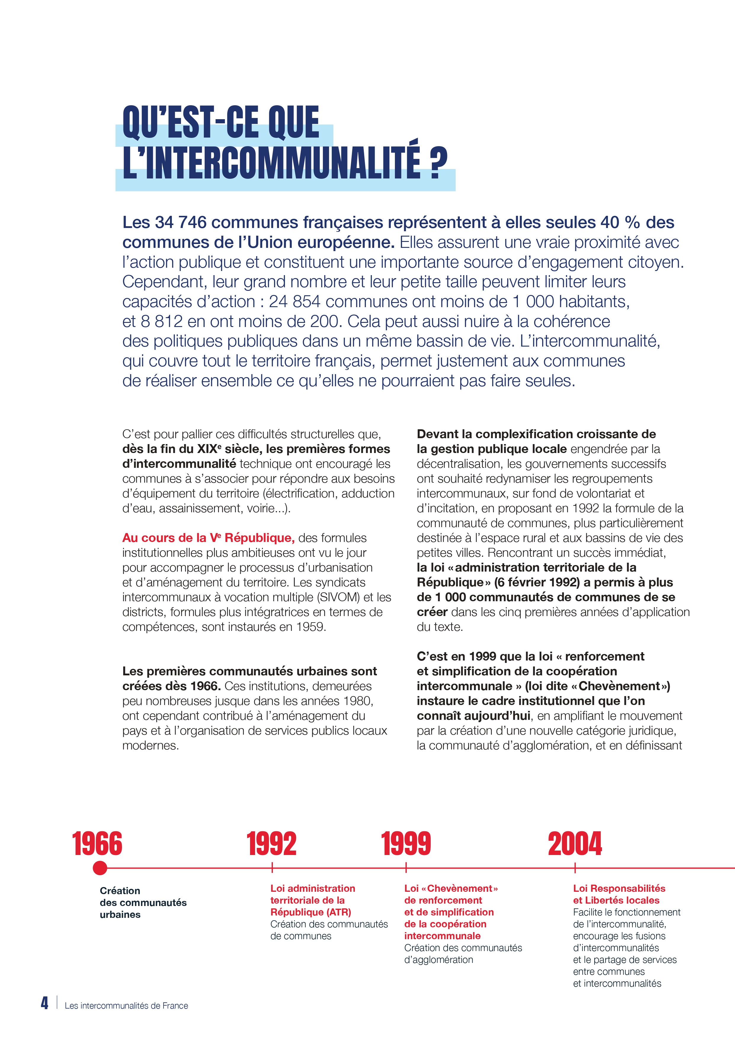 COMMENT DOIT FONCTIONNER UNE COMMUNAUTÉ DE COMMUNES