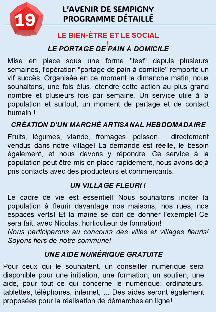 NOTRE PROGRAMME DÉTAILLÉ EN FICHES: LE BIEN-ÊTRE !