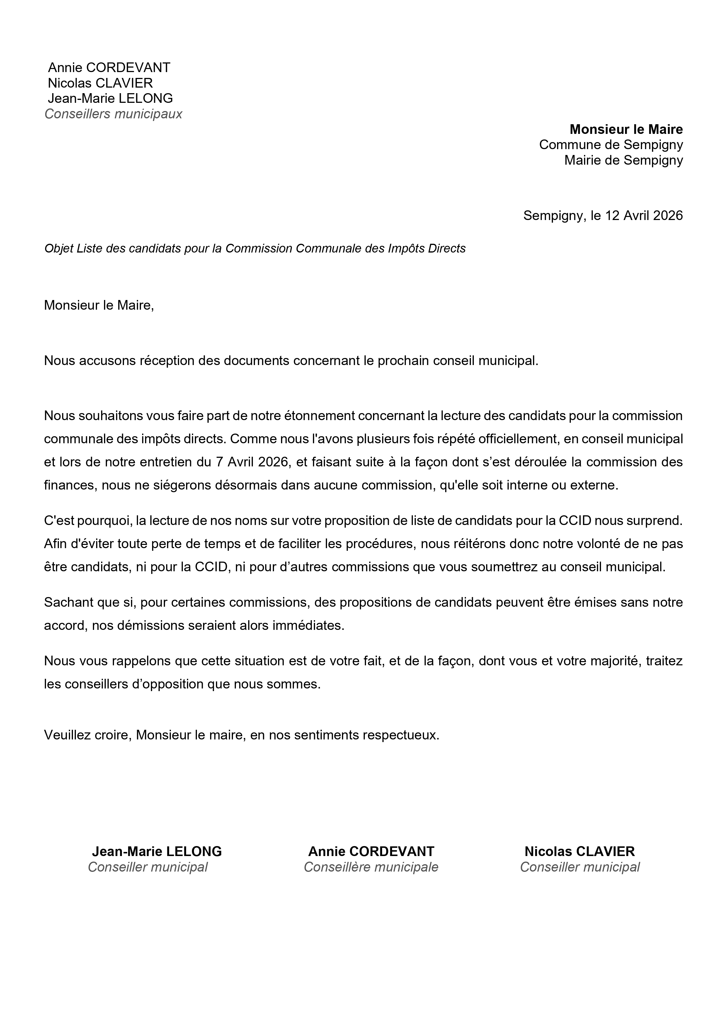 CANDIDATS MALGRÉ NOUS !