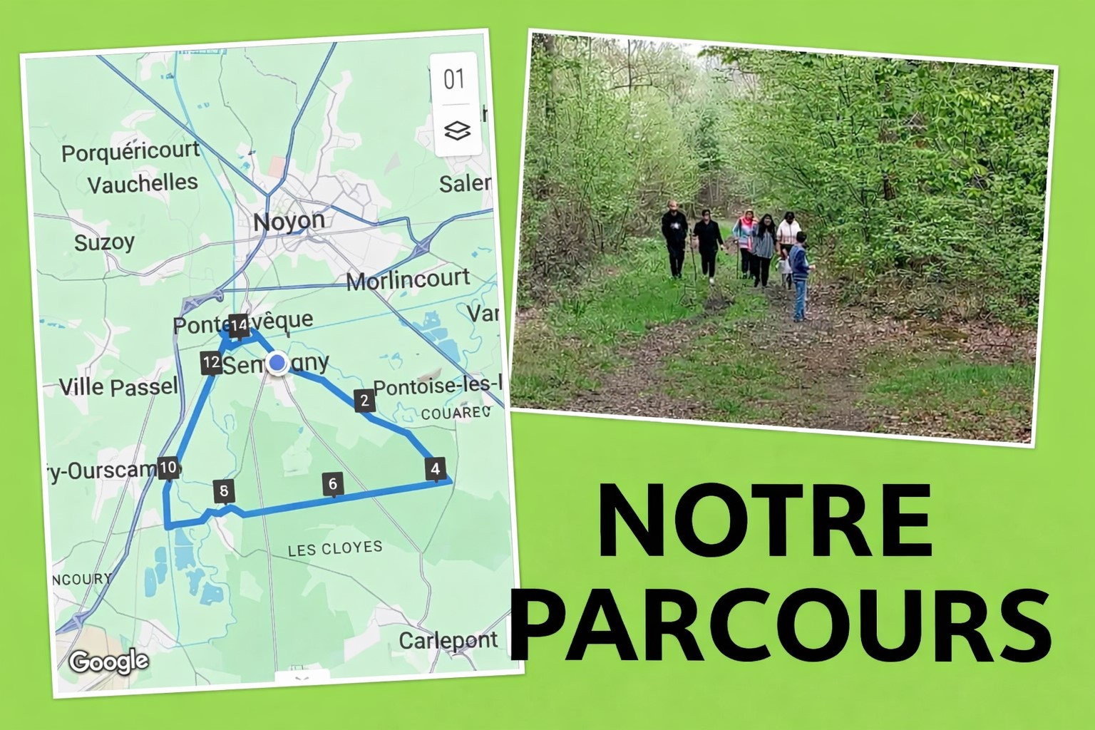 Le parcours de la marche soutenue!