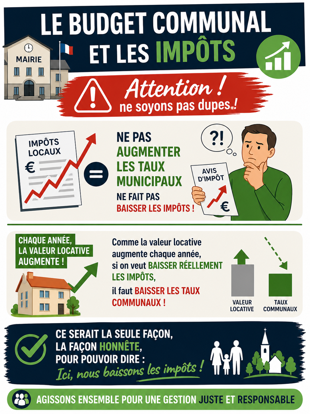 IMPÔTS LOCAUX: NE SOYONS PAS DÛPES !