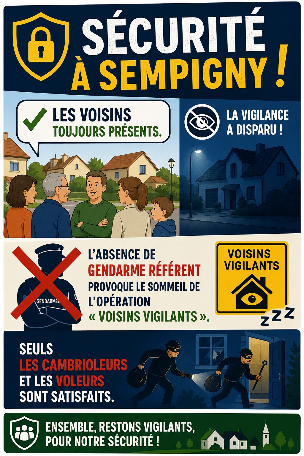 "VOISINS VIGILANTS": UNE OPÉRATION EN SOMMEIL !