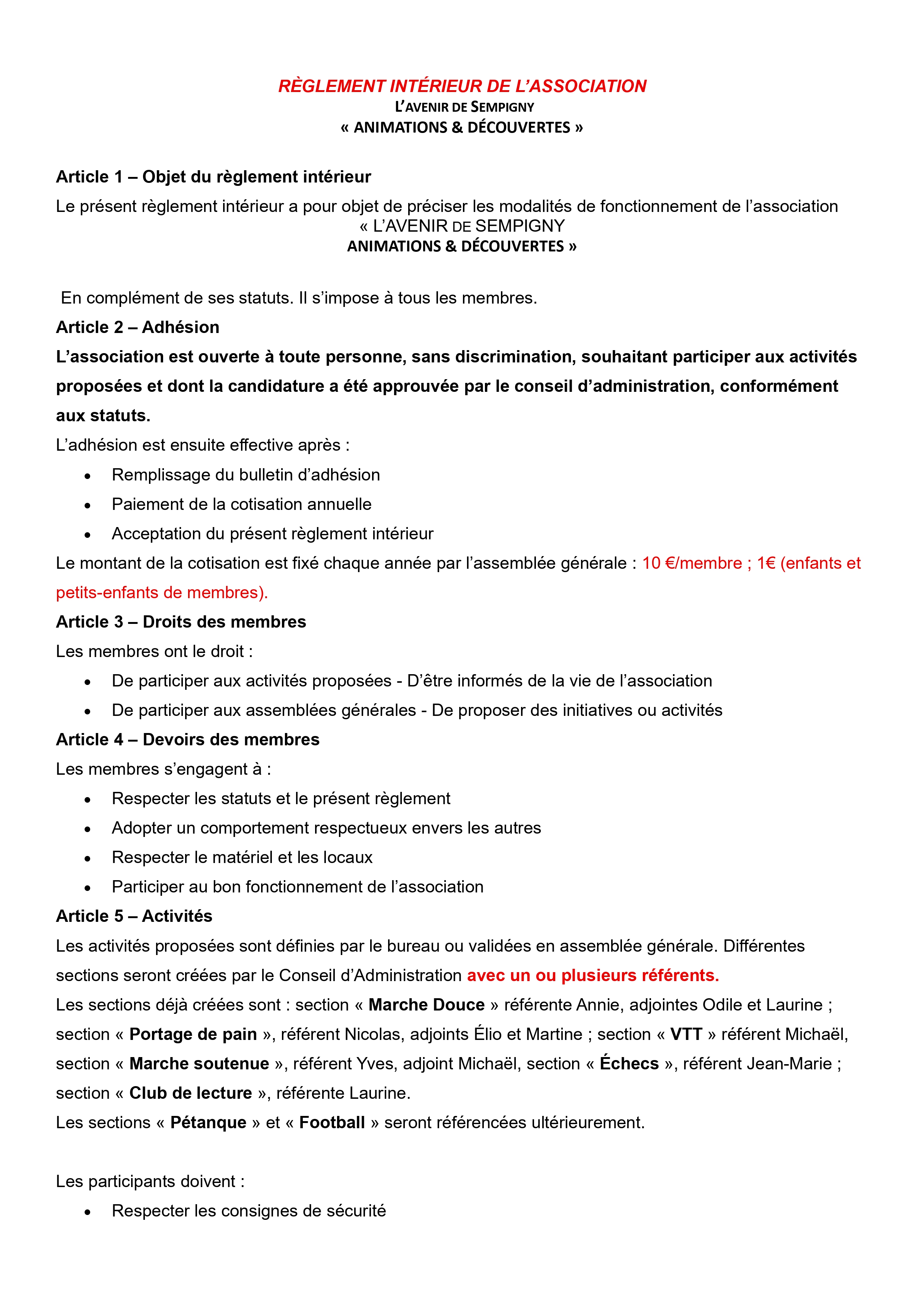 ANIMATIONS & DÉCOUVERTES : INSCRIVEZ-VOUS !