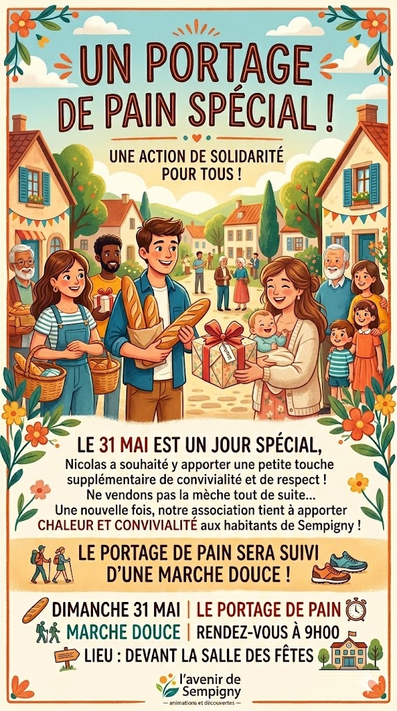 UN PORTAGE DE PAIN ET UNE SURPRISE !