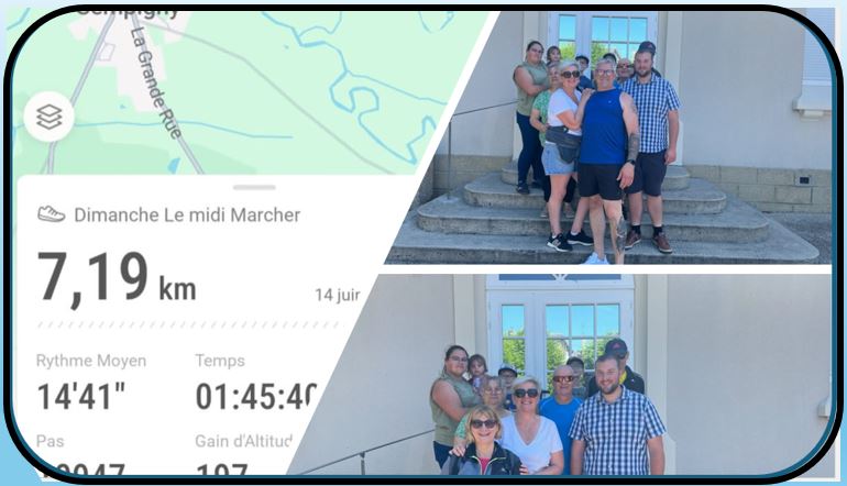 Notre groupe prêt pour une sortie amicale !