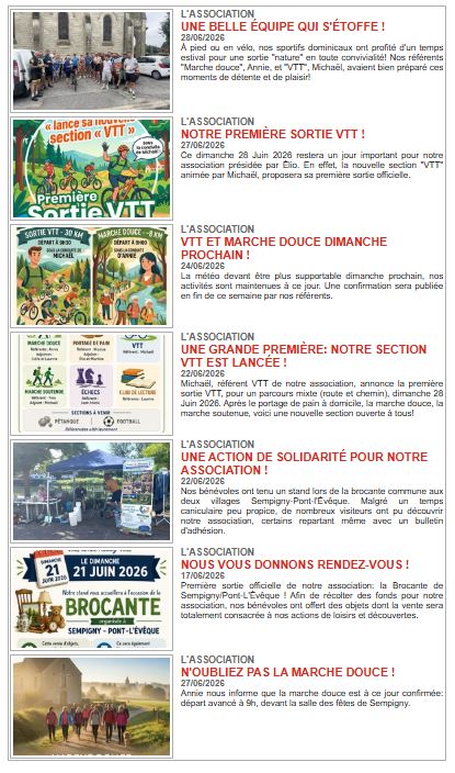 LA NEWSLETTER DU 28 JUIN 26 