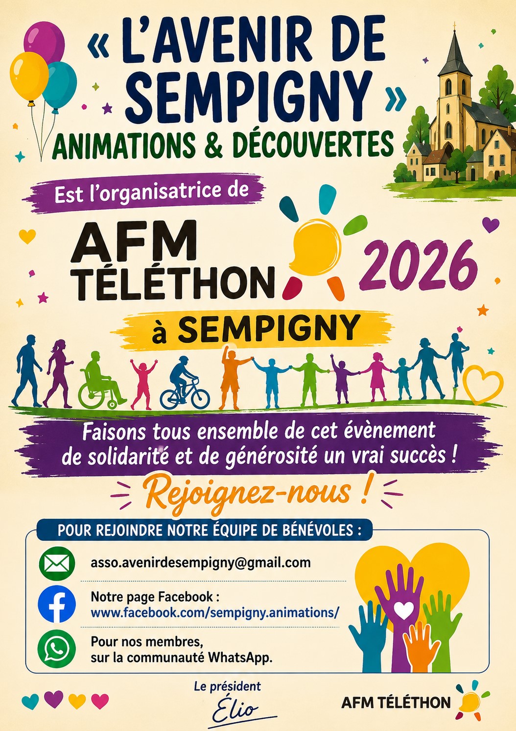 LE TÉLÉTHON S'INSTALLE À SEMPIGNY !