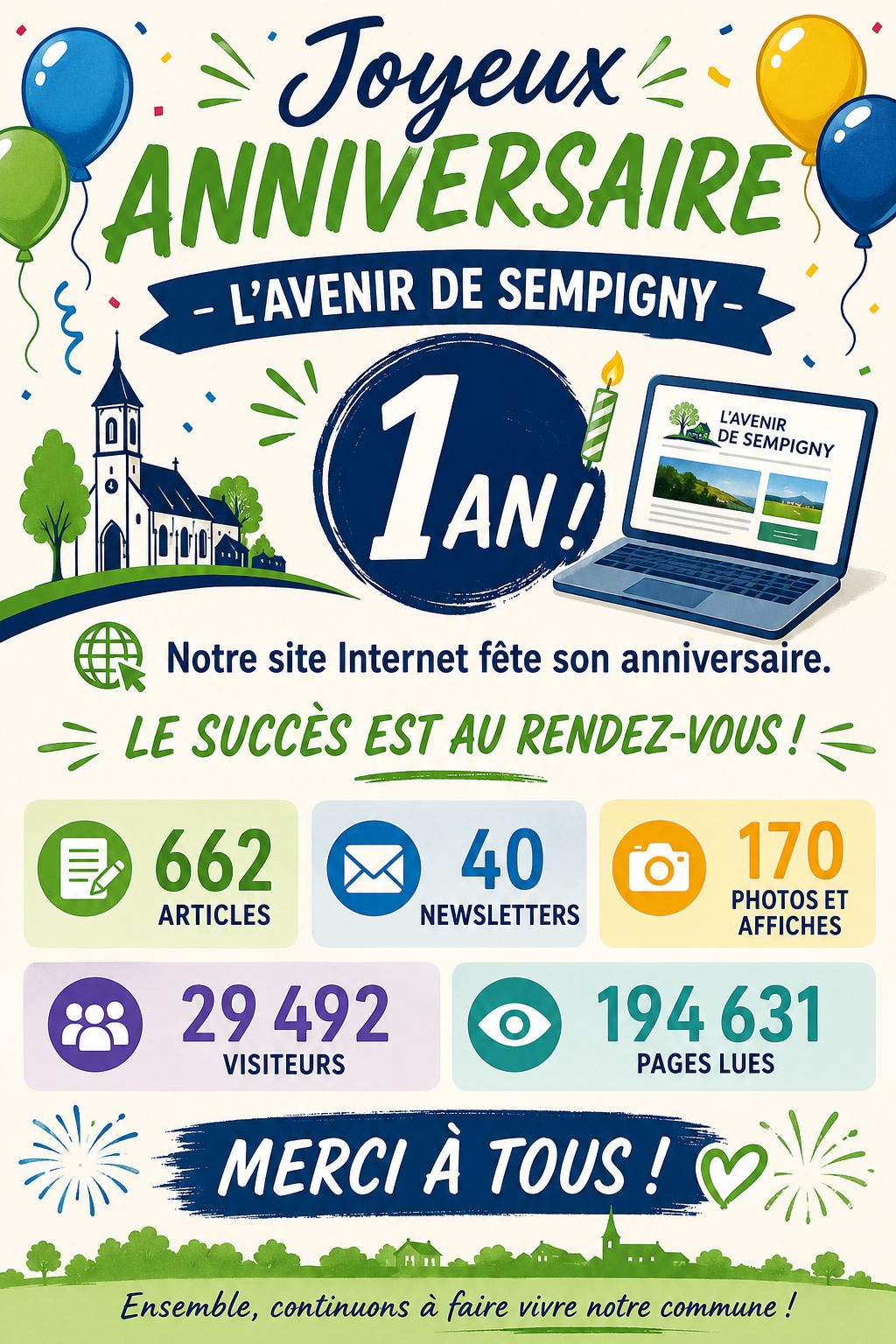 L'AVENIR DE SEMPIGNY FÊTE SON ANNIVERSAIRE !