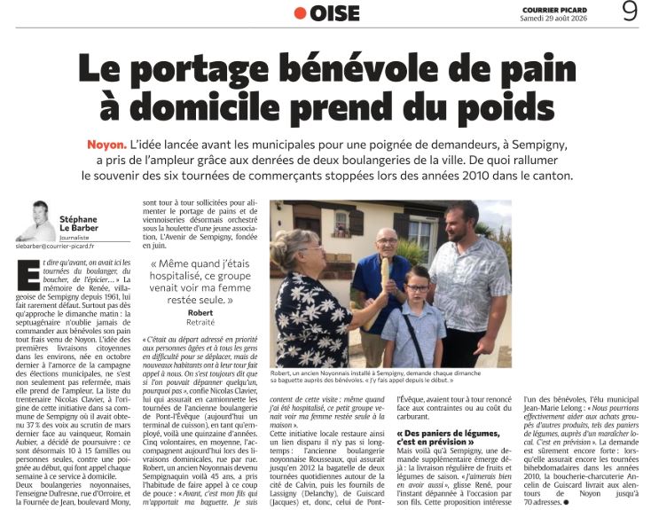 Le Courrier Picard du 29 Août 2026