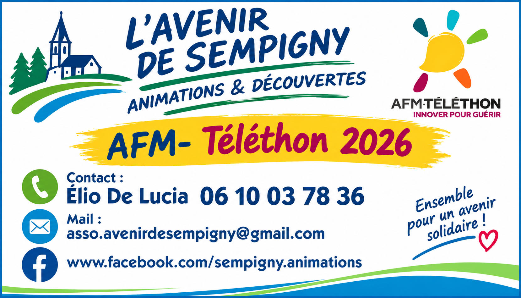 LANCEMENT DU TÉLÉTHON !